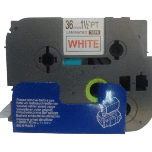 Brother TZe262 TZe-262 TZ262 TZ-262 Red on White  36MM x 8M P-TOUCH LABELLING TZ TAPE