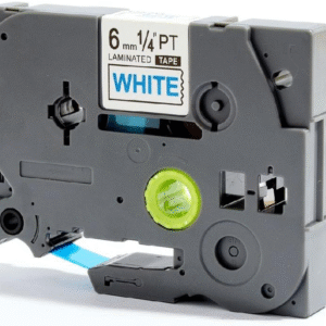 Brother TZe213 TZe-213 TZ213 TZ-213 Blue on White 6MMx 8M P-TOUCH LABELLING TZ TAPE