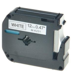 MK221 M-K221 MK-221 - BLACK ON WHITE - 9MM X 8M P-TOUCH Labelling MK Tape