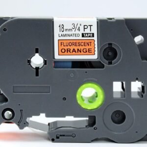 Brother TZeB41 TZe-B41 TZB41 TZ-B41 Black on Orange 18MMx 8M P-TOUCH LABELLING TZ TAPE