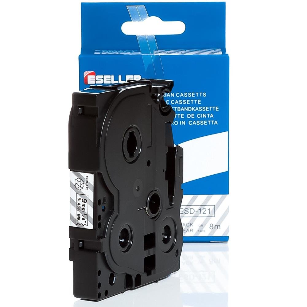 Brother TZe121 TZe-121 TZ121 TZ-121 Black on Clear 9MMx 8M P-TOUCH LABELLING TZ TAPE - Image 5