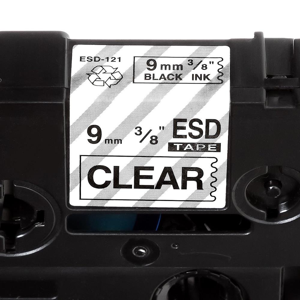 Brother TZe121 TZe-121 TZ121 TZ-121 Black on Clear 9MMx 8M P-TOUCH LABELLING TZ TAPE - Image 3