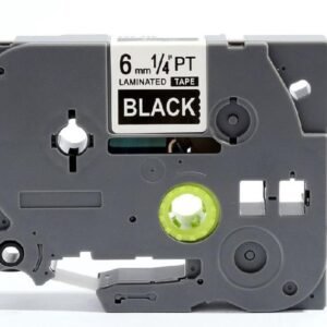 Brother TZe315 TZe-315 TZ315 TZ-315 White on Black 6MMx 8M P-TOUCH LABELLING TZ TAPE