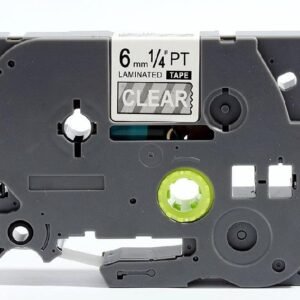 Brother TZe115 TZe-115 TZ115 TZ-115 White on Clear 6MMx 8M P-TOUCH LABELLING TZ TAPE