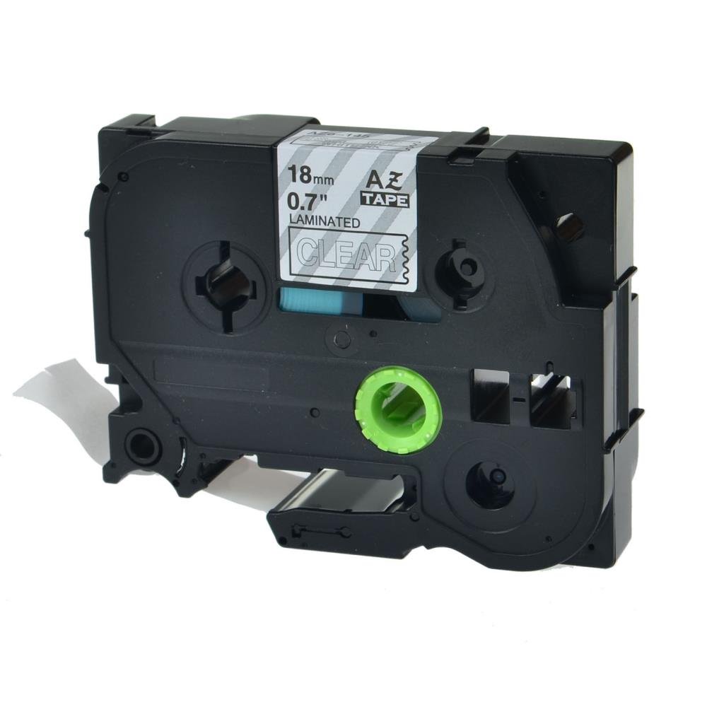Brother TZe145 TZe-145 TZ145 TZ-145 White on Clear 18MMx 8M P-TOUCH LABELLING TZ TAPE - Image 3