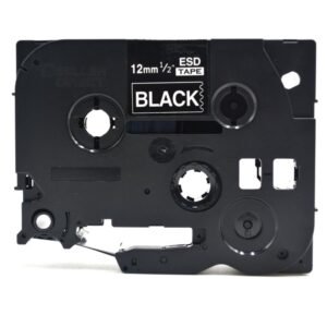 Brother TZe335 TZe-335 TZ335 TZ-335 White on Black 12MM x 8M P-TOUCH LABELLING TZ TAPE