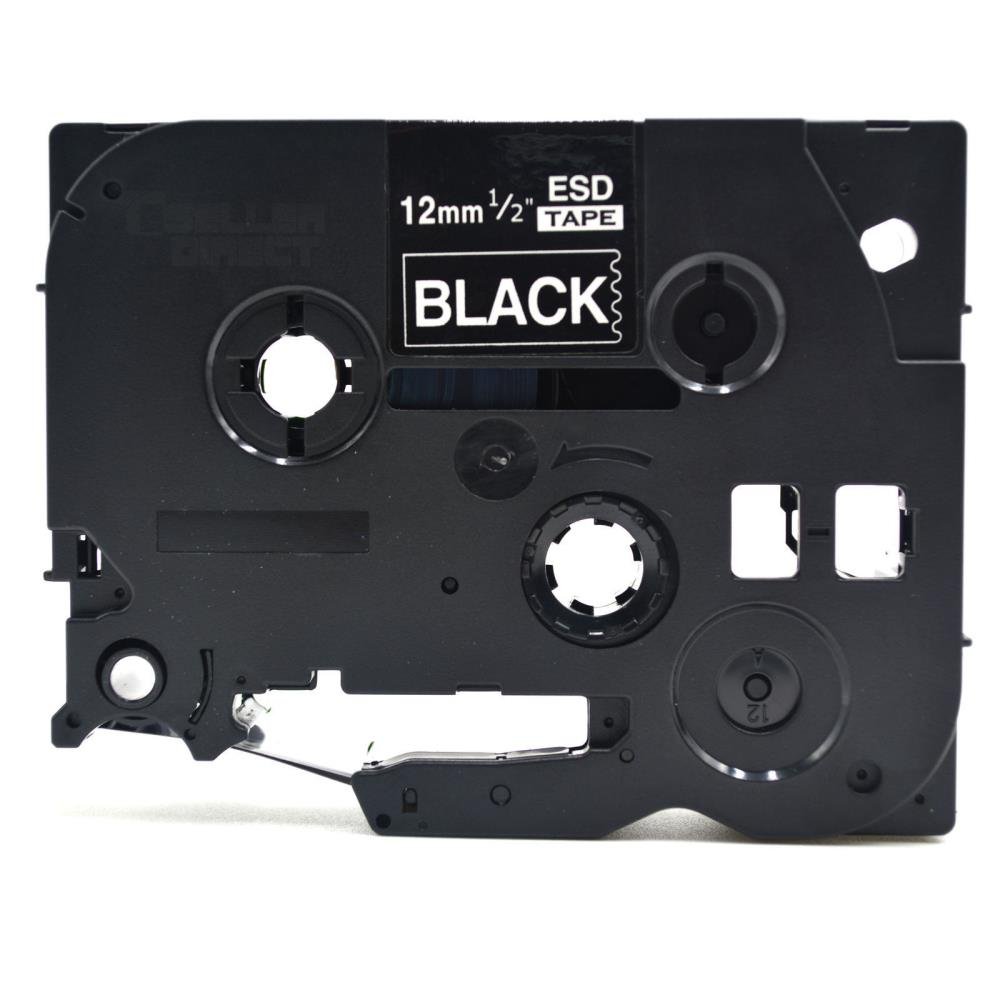 Brother TZe335 TZe-335 TZ335 TZ-335 White on Black 12MM x 8M P-TOUCH LABELLING TZ TAPE