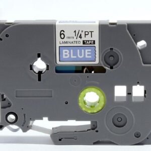 Brother TZe515 TZe-515 TZ515 TZ-515 White on Blue 6MMx 8M P-TOUCH LABELLING TZ TAPE