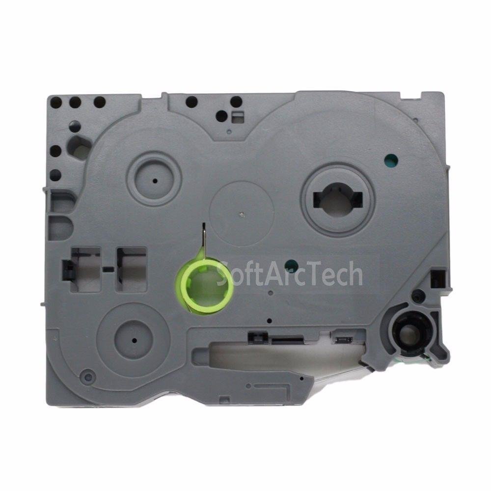 Brother TZe711 TZe-711 TZ711 TZ-711 Black on Green 6MMx 8M P-TOUCH LABELLING TZ TAPE - Image 2