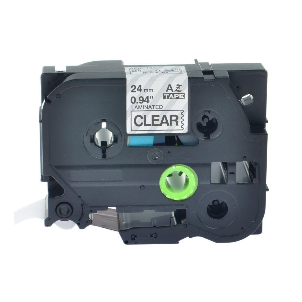Brother TZe151 TZe-151 TZ151 TZ-151 Black on Clear 24MM x 8M P-TOUCH LABELLING TZ TAPE - Image 3