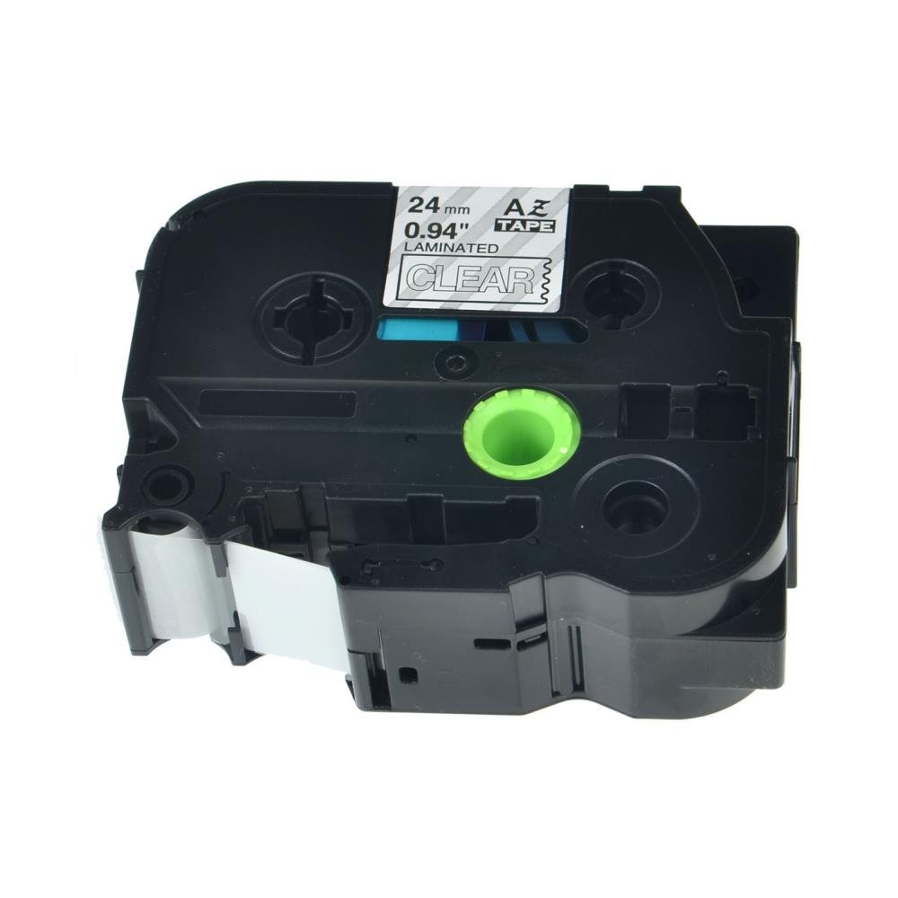 Brother TZe155 TZe-155 TZ155 TZ-155 White on Clear 24MM x 8M P-TOUCH LABELLING TZ TAPE - Image 3