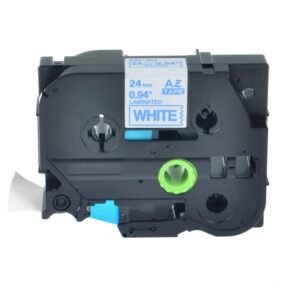 Brother TZe253 TZe-253 TZ253 TZ-253 Blue on White 24MMx 8M P-TOUCH LABELLING TZ TAPE