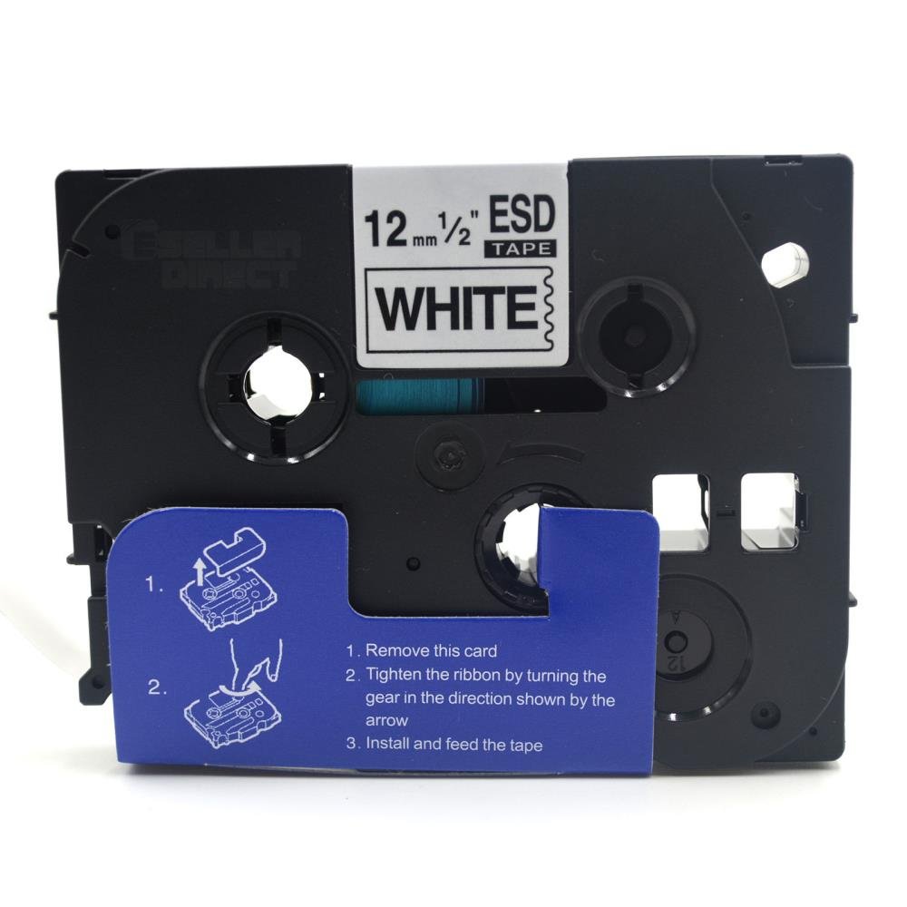 10x Brother Compatible TZe 231 TZe-231 TZ231 TZ-231 - BLACK ON WHITE 12MM x 8M P-TOUCH LABEL - Image 3