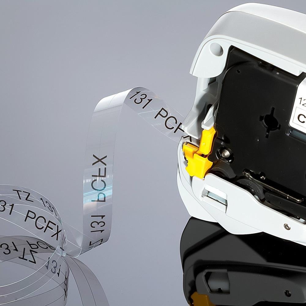 Brother TZe131 TZe-131 TZ131 TZ-131 - BLACK ON CLEAR 12MM x 8M P-TOUCH LABELLING TZ TAPE - Image 2