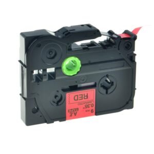 Brother TZe421 TZe-421 TZ421 TZ-421  Black on Red  9MMx 8M P-TOUCH LABELLING TZ TAPE