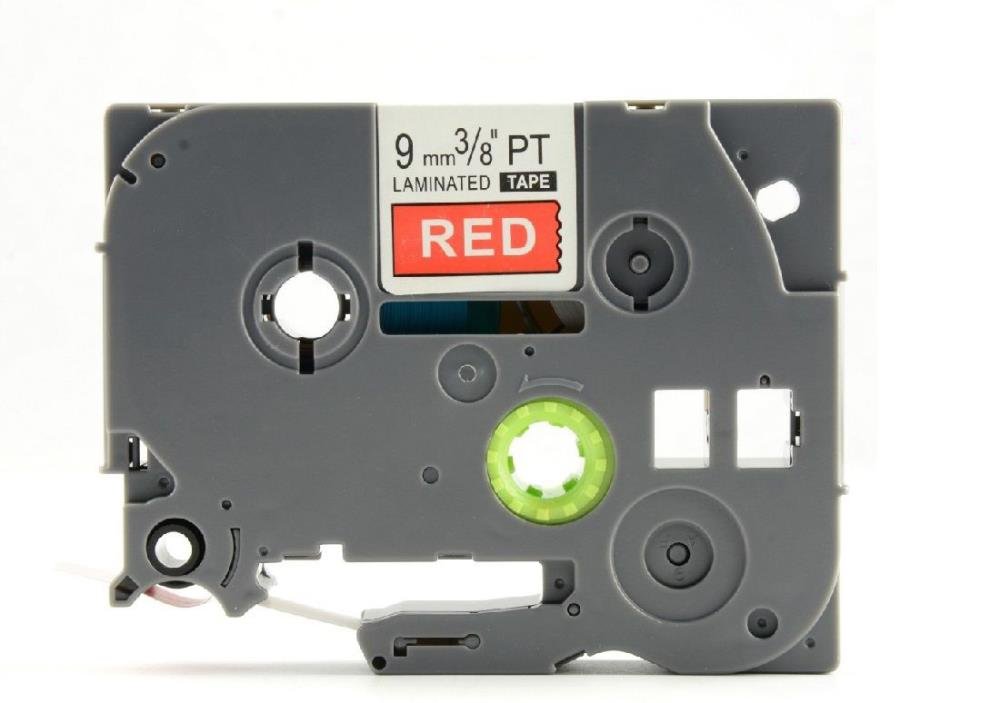 Brother TZe425 TZe-425 TZ425 TZ-425 White on Red 9MMx 8M P-TOUCH LABELLING TZ TAPE