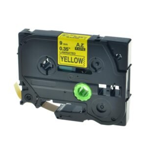 Brother TZe621 TZe-621 TZ621 TZ-621  Black on Yellow 9MMx 8M P-TOUCH LABELLING TZ TAPE