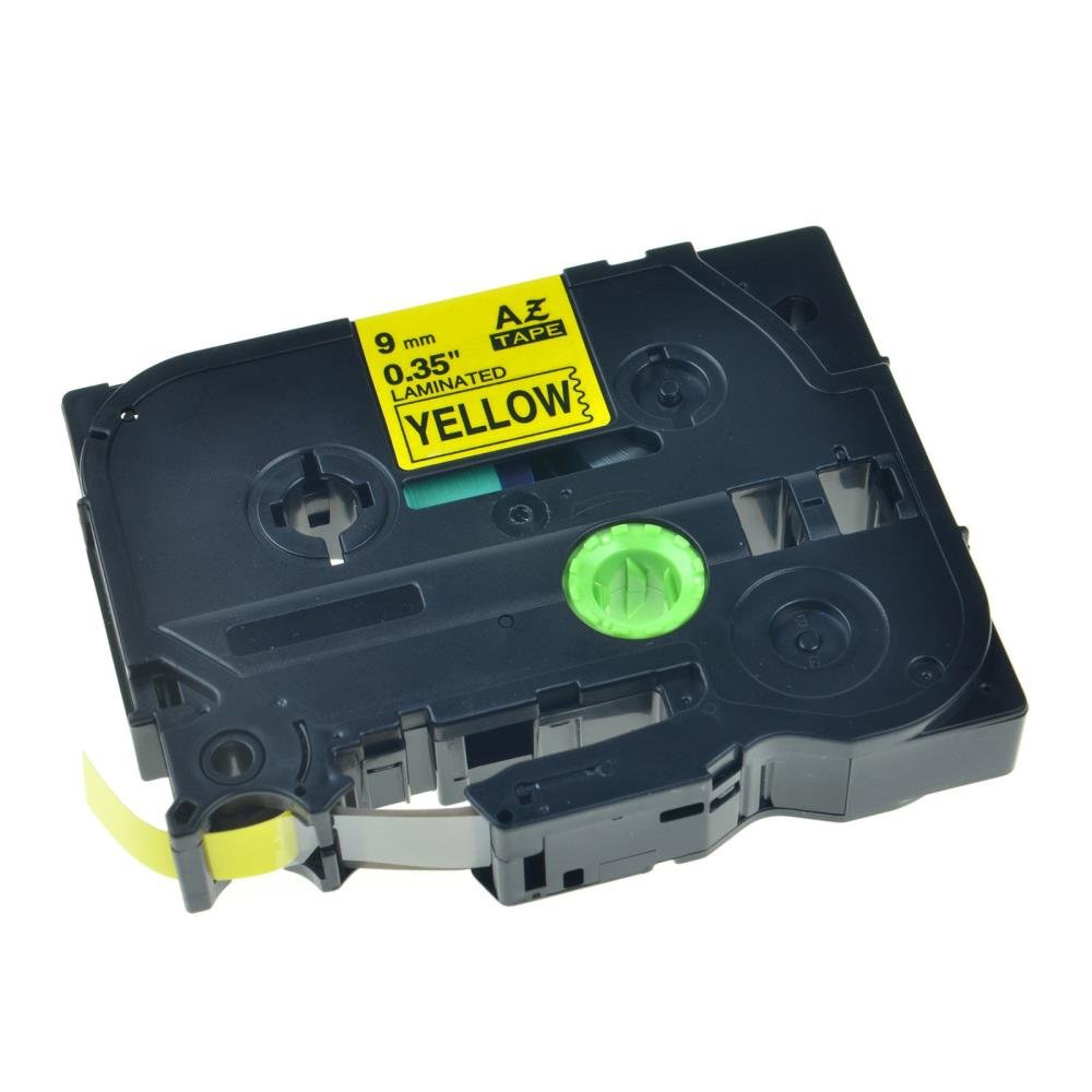 Brother TZe621 TZe-621 TZ621 TZ-621 Black on Yellow 9MMx 8M P-TOUCH LABELLING TZ TAPE - Image 2