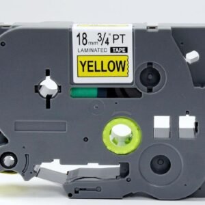 Brother TZe641 TZe-641 TZ641 TZ-641 Black on Yellow 18MMx 8M P-TOUCH LABELLING TZ TAPE