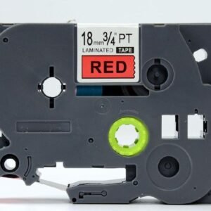 Brother TZe441 TZe-441 TZ441 TZ-441 Black on Red 18MMx 8M P-TOUCH LABELLING TZ TAPE