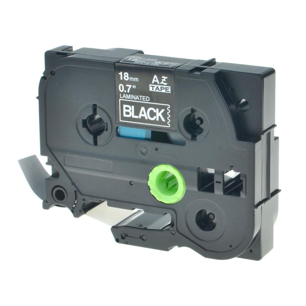 Brother TZe345 TZe-345 TZ345 TZ-345 White on Black 18MMx 8M P-TOUCH LABELLING TZ TAPE - Image 5