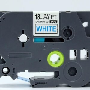 Brother TZe243 TZe-243 TZ243  TZ-243 Blue on White 18MMx 8M P-TOUCH LABELLING TZ TAPE