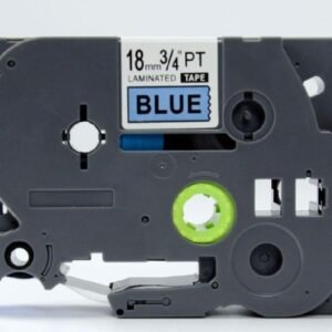 Brother TZe541 TZe-541 TZ541 TZ-541 Black on Blue 18MMx 8M P-TOUCH LABELLING TZ TAPE