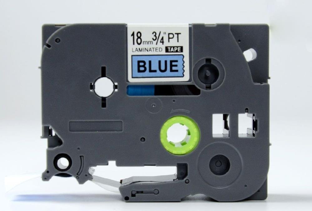 Brother TZe541 TZe-541 TZ541 TZ-541 Black on Blue 18MMx 8M P-TOUCH LABELLING TZ TAPE