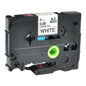 Brother TZe221 TZe-221TZ221 TZ-221  Black on White 9MMx 8M P-TOUCH LABELLING TZ TAPE