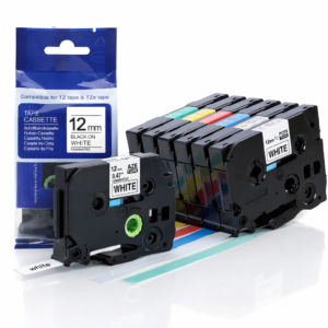 5 x Brother Compatible TZe231 TZe-231 TZ231 TZ-231 - BLACK ON WHITE 12MM x 8M P-TOUCH LABEL TZ TAPES